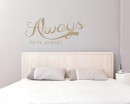Always Quotes Wall Decal Motivational Vinyl Art Stickers